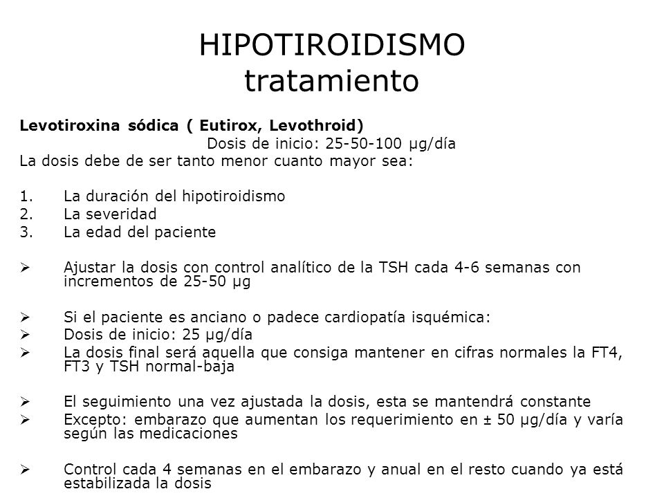 Tsh alto hipotiroidismo